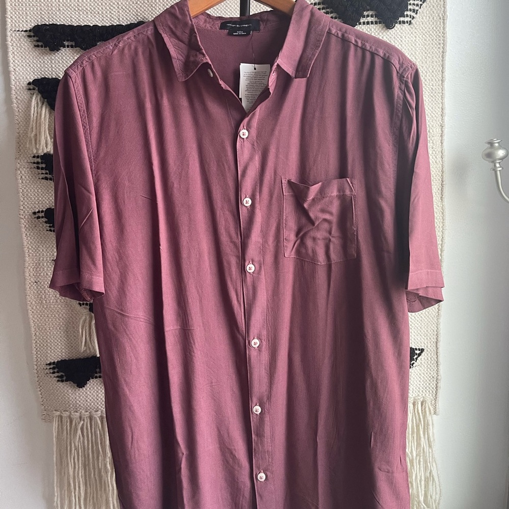 NWT new with tags men unworn cotton on button down shirt